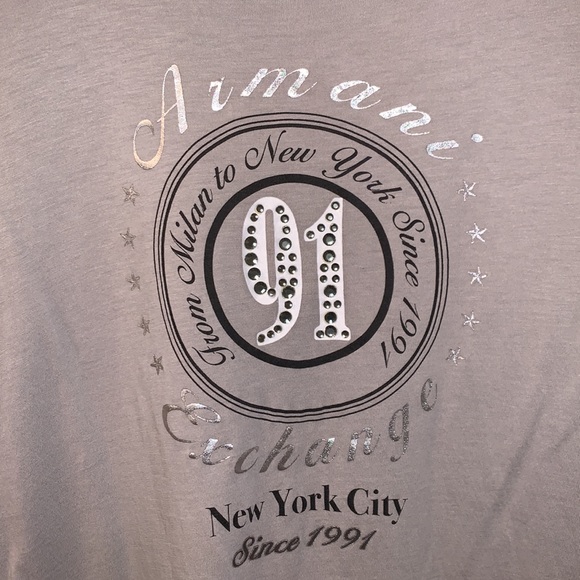 Grey Armani Exchange T Shirt - Picture 2 of 5